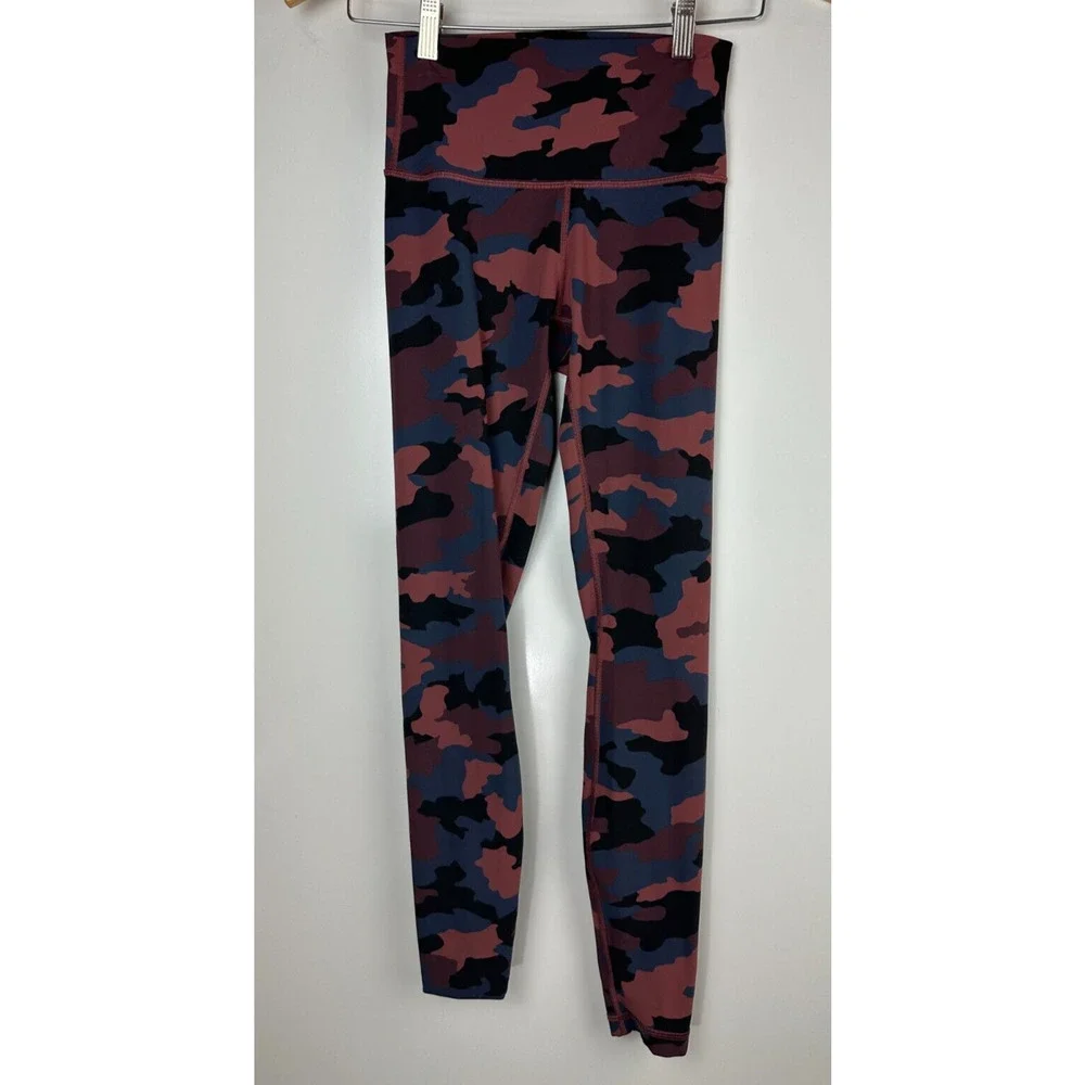 Lululemon Wunder Under High Rise Tight 28" Full On Camo Smoky Red Women's Size 4 - Picture 3 of 13